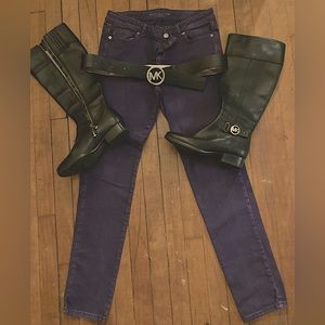 Michael Kors jeans, belt & boots.